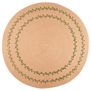 Vändbar julgransmatta, hampa, 90 cm